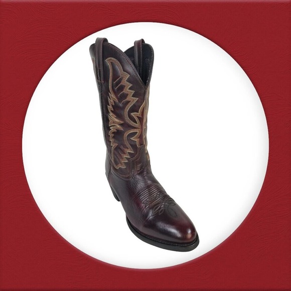 Laredo Men's Birchwood Black Cherry Boots 68458- Size 8.5 EW - Picture 4 of 16